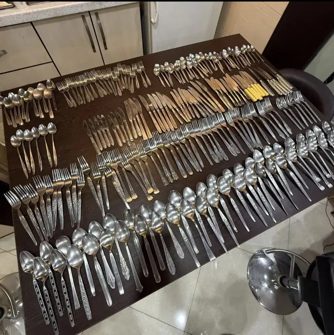 قاشق و چنگال و چاقو درهم|ظروف سرو و پذیرایی|تهران, محمودیه|دیوار