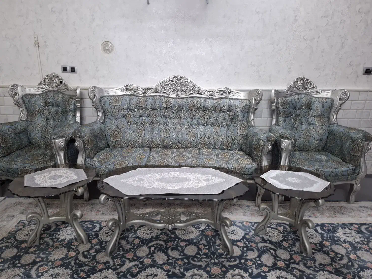 مبل 9 نفره|مبلمان خانگی و میز عسلی|قم, شهرک مهدیه (مدرس)|دیوار