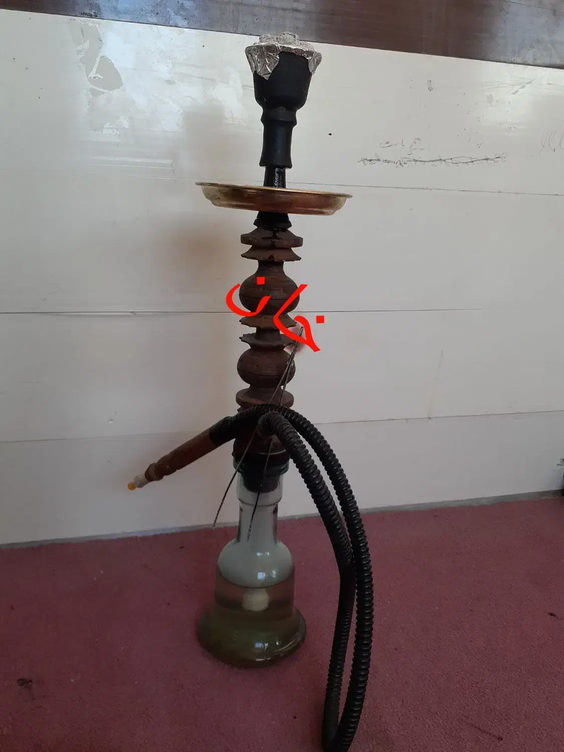 قلیان دوسیب شرق چوب سرخ|کلکسیون و سرگرمی|نهاوند, |دیوار