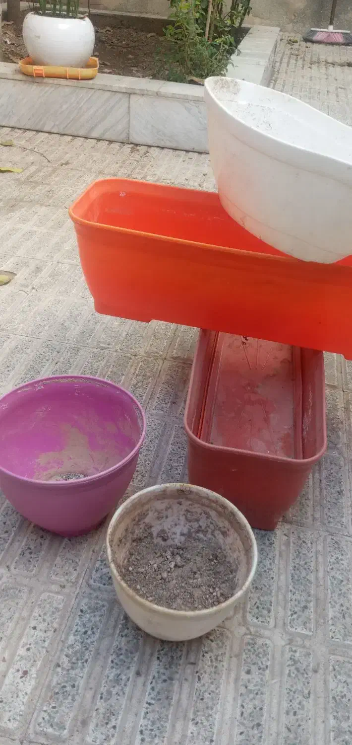 ۵ عدد گلدان۰ ۱۵سلطل  زباله ۱۵۰|گل مصنوعی|اراک, |دیوار