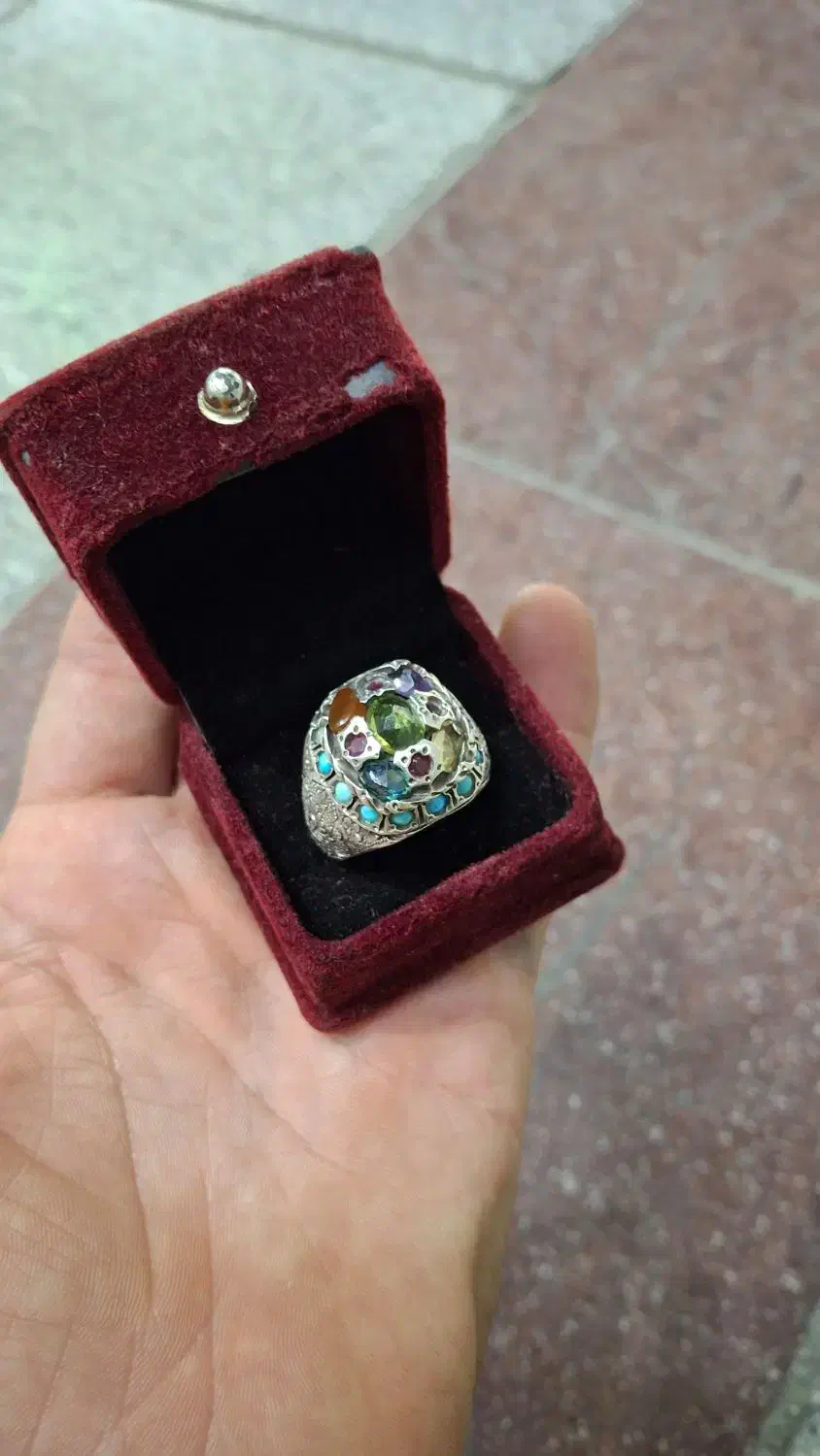 انگشتر چند نگینه|جواهرات|قم, شهرک مهدیه|دیوار