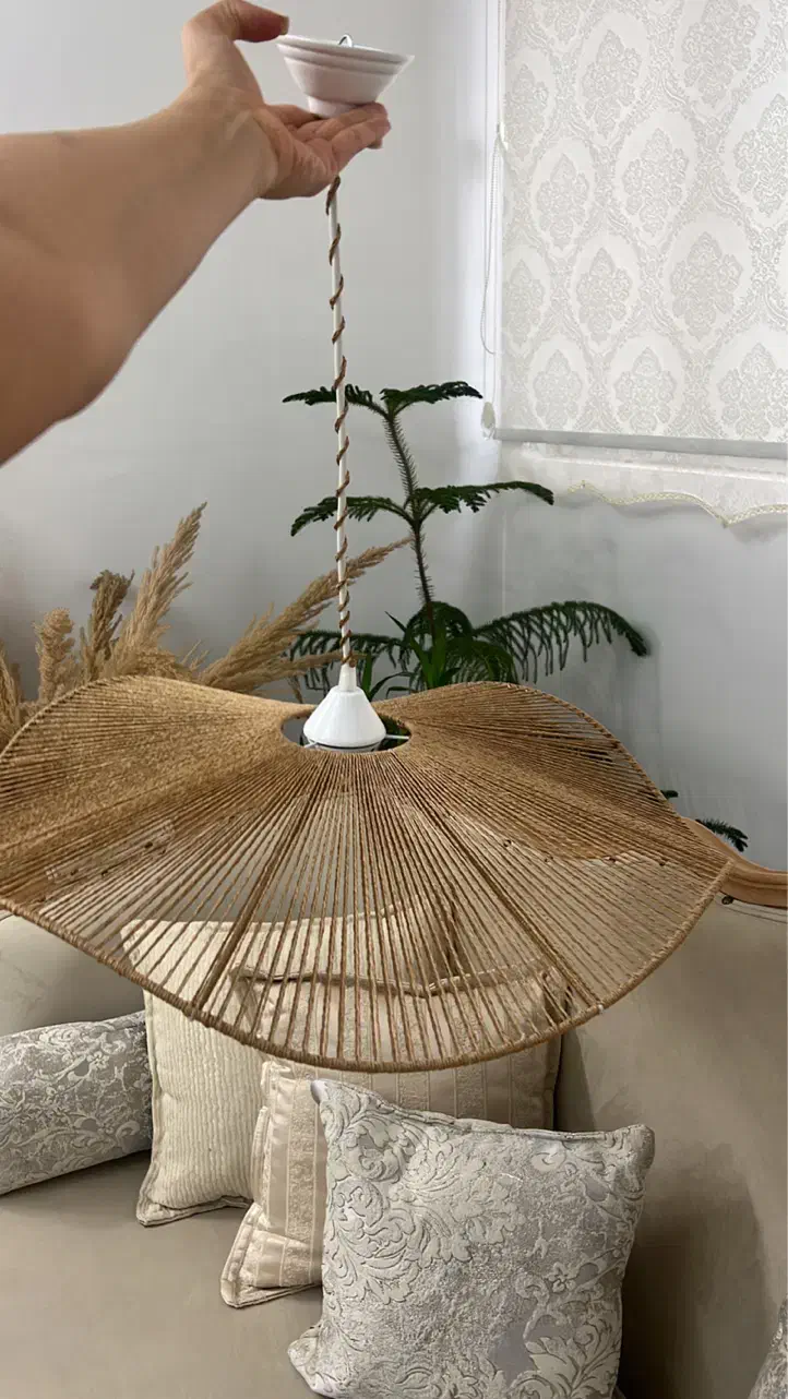 دیوارکوب لوستر بوهو مکرومه|لوستر و چراغ آویز|کرج, شهرک بنفشه|دیوار