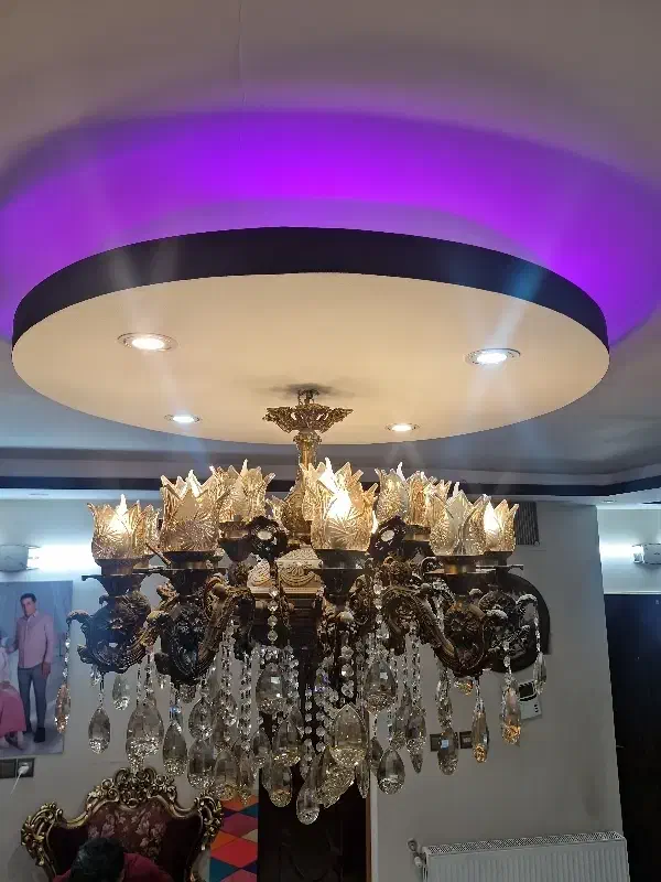 لوستربرنجی|لوستر و چراغ آویز|اصفهان, رهنان|دیوار