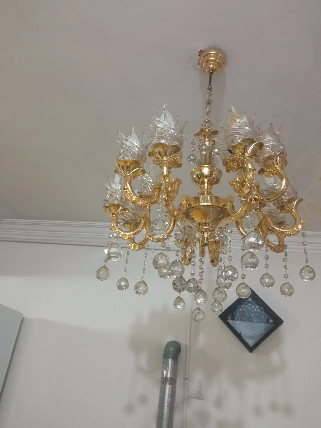 لوستر برنج|لوستر و چراغ آویز|بروجرد, |دیوار