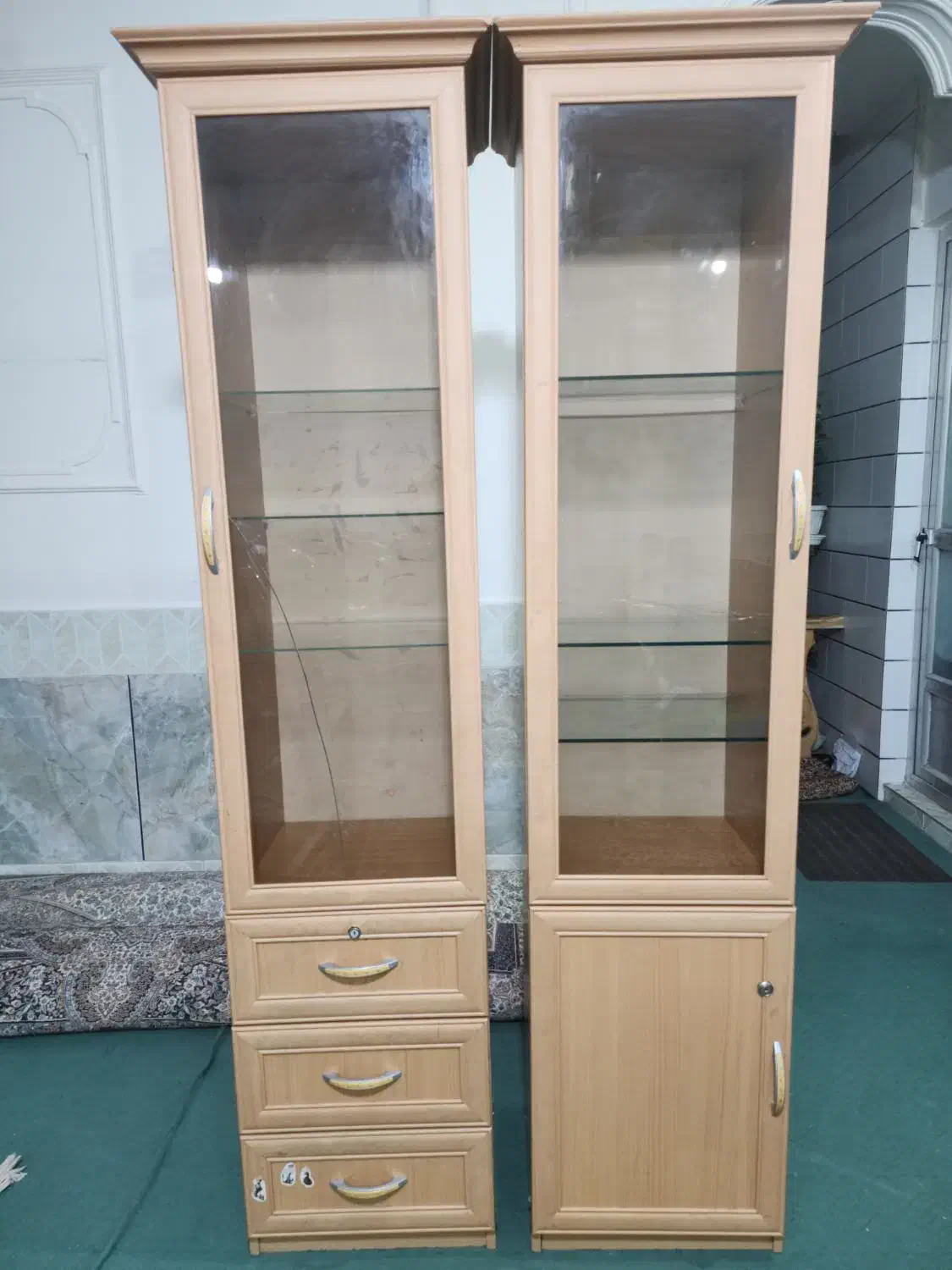 کمد، ویترین، کتابخانه|کتابخانه، شلف، قفسههای دیواری|شهرکرد, |دیوار