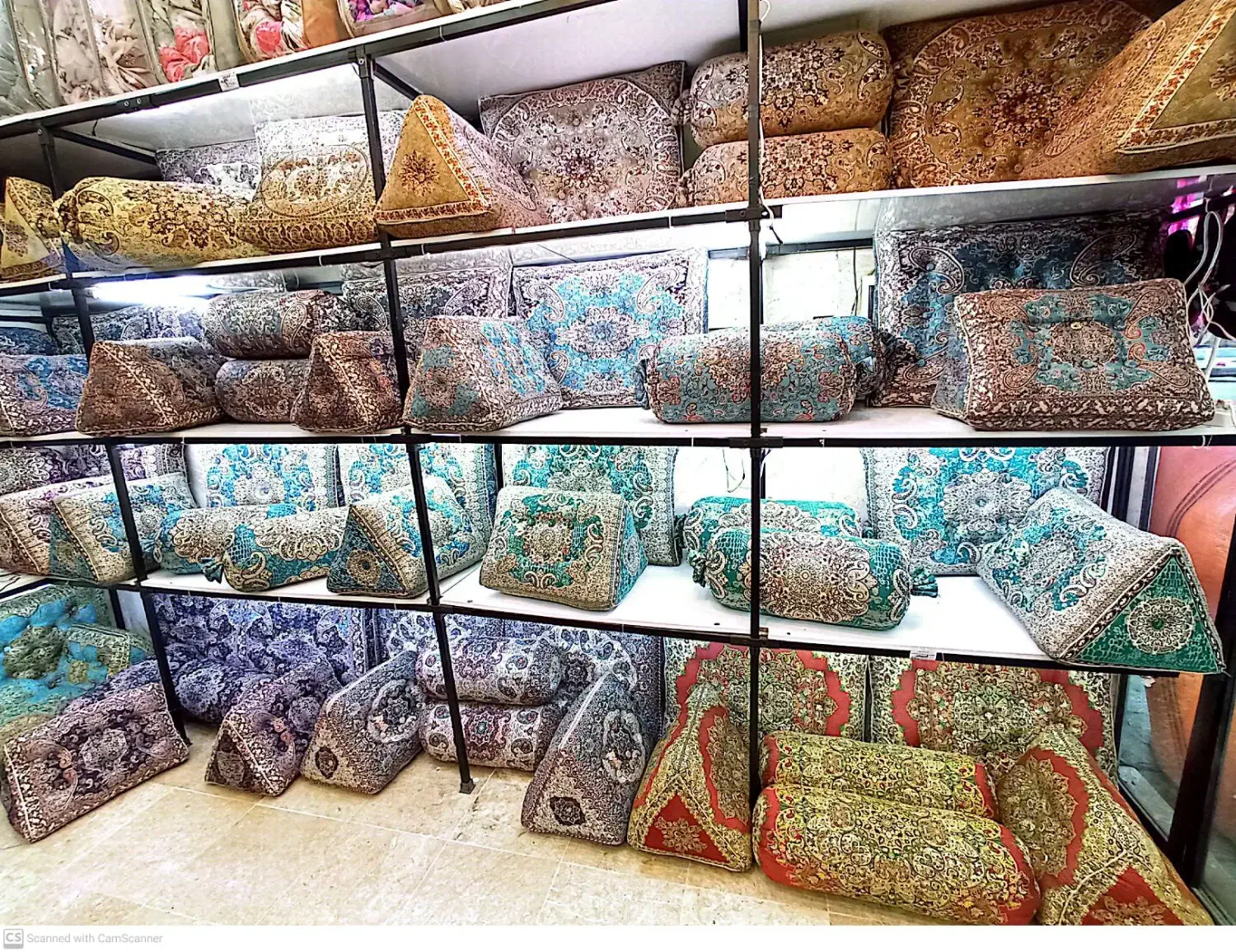 شاه نشین دو رو و تک رو طرح ترمه تراکم بالا|پشتی|مشهد, عبادی|دیوار