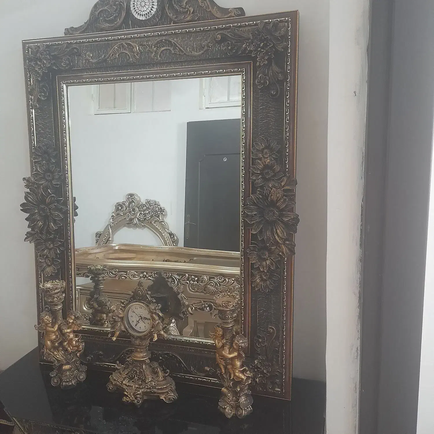 آینه شمعدان|بوفه، ویترین، کنسول|سراب, |دیوار