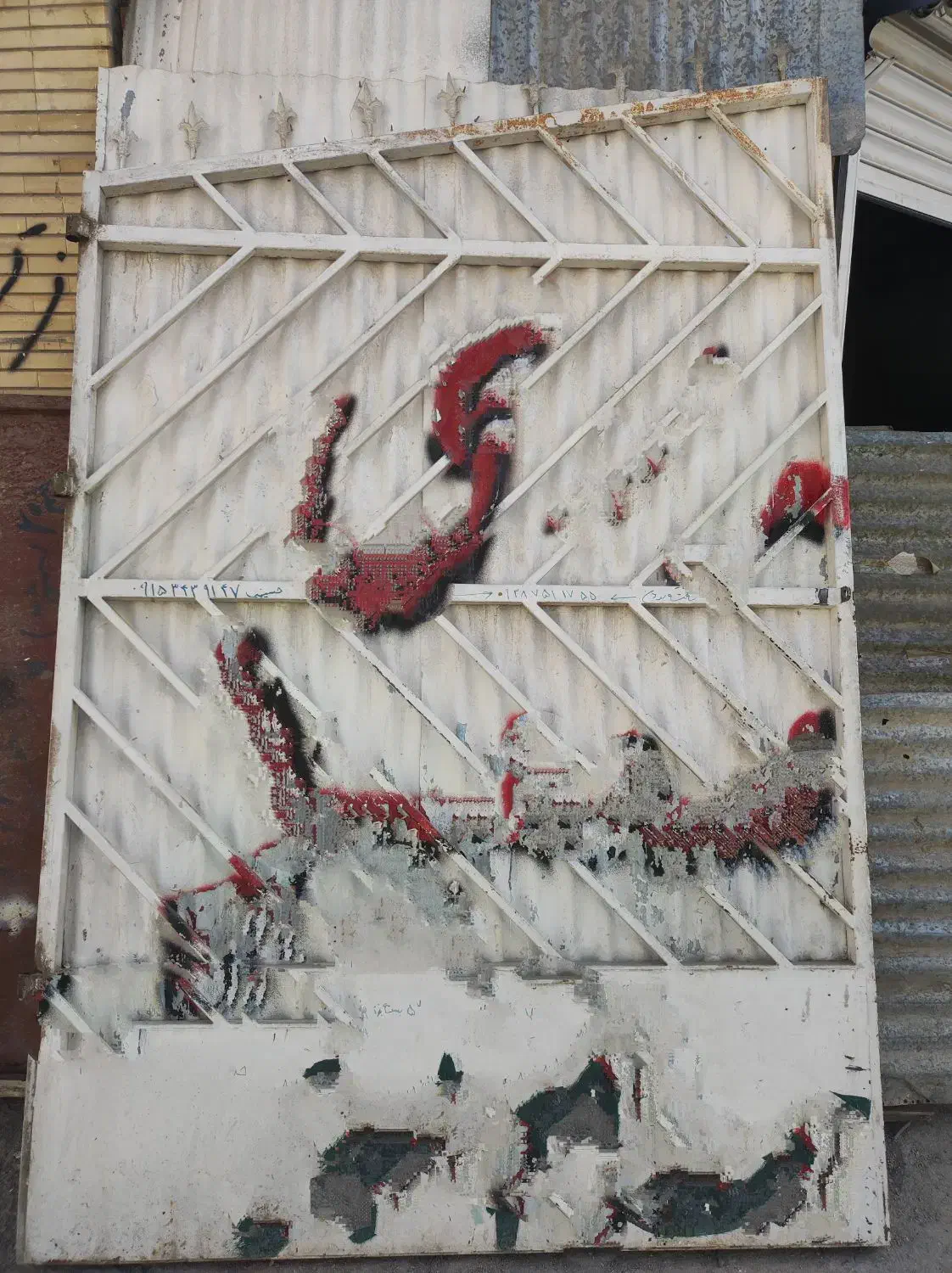 درب دو لخت فولادی مناسب برای کارگاه|مصالح و تجهیزات ساختمان|زاهدان, |دیوار