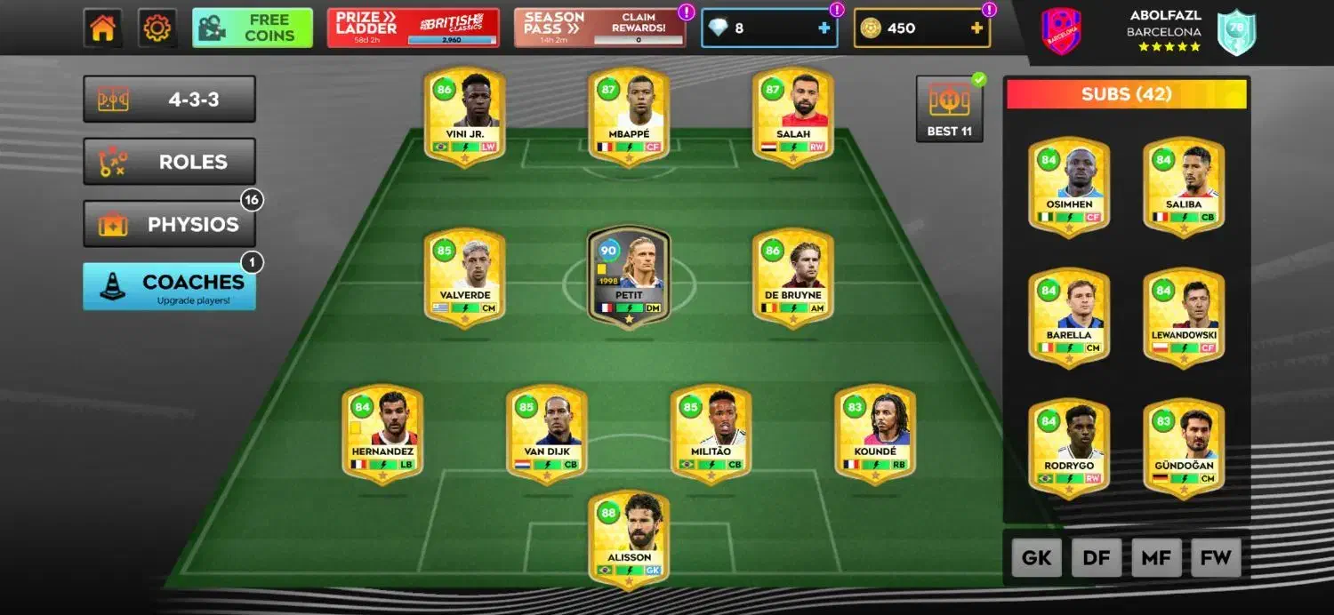 اکانت دریم لیگ رویایی 2025|کنسول، بازی ویدئویی و آنلاین|زنجان, |دیوار