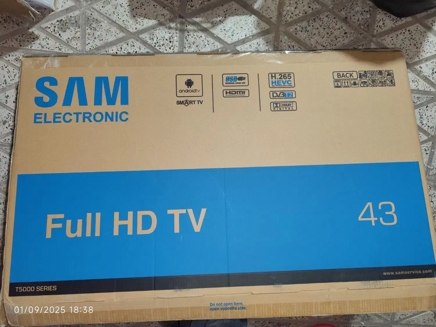 کارتن تلویزیون سام ۴۳ اینچ|تلویزیون و پروژکتور|کرمان, |دیوار