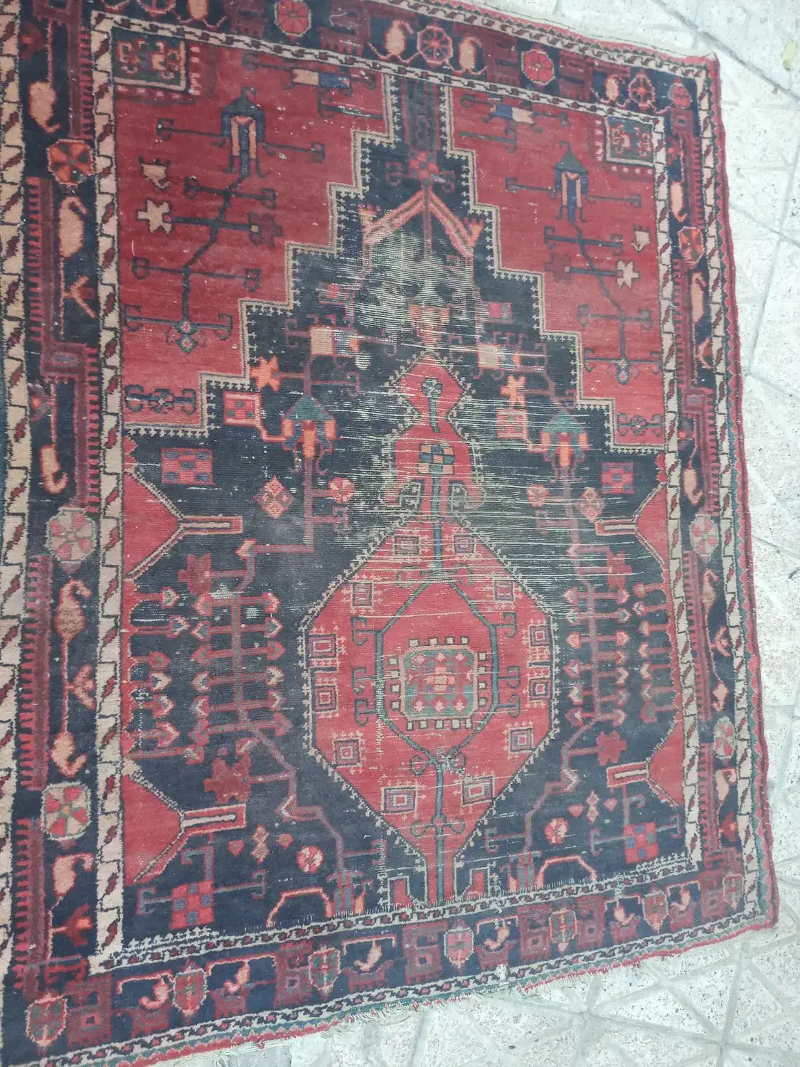 فرش دستباف بسیار قدیمی|فرش|مشهد, امام خمینی|دیوار