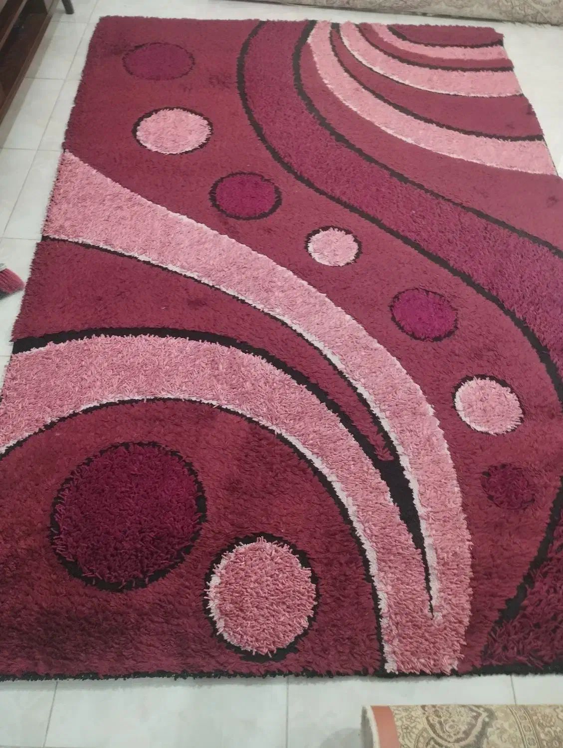 فرش شیش متری فانتزی بدون پارگی و سوختگی|فرش|نکا, |دیوار