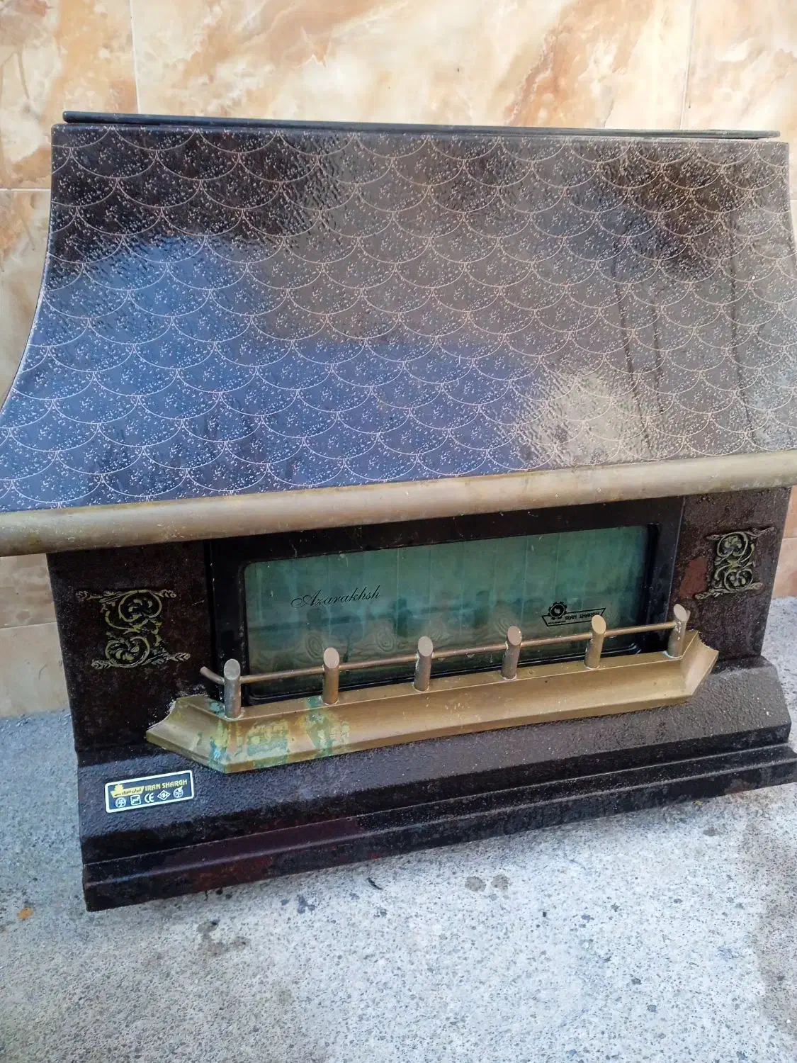 بخاری گازی شومینه کارکرده|بخاری، هیتر، شومینه|کومله, |دیوار