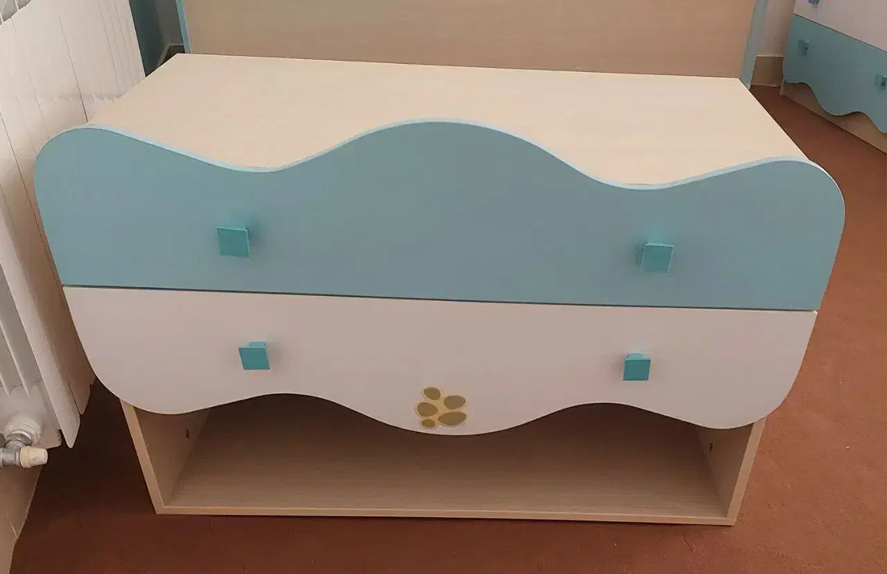 سرویس تخت و کمد بوفه کودک|تخت و سرویس خواب|زنجان, |دیوار