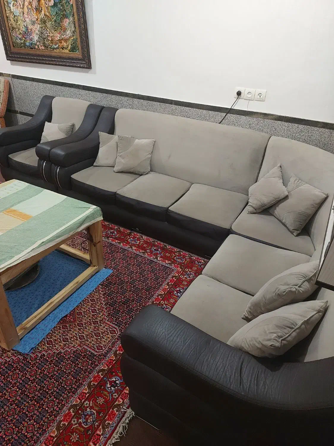 مبل هفت نفره|مبلمان خانگی و میز عسلی|قروه, |دیوار