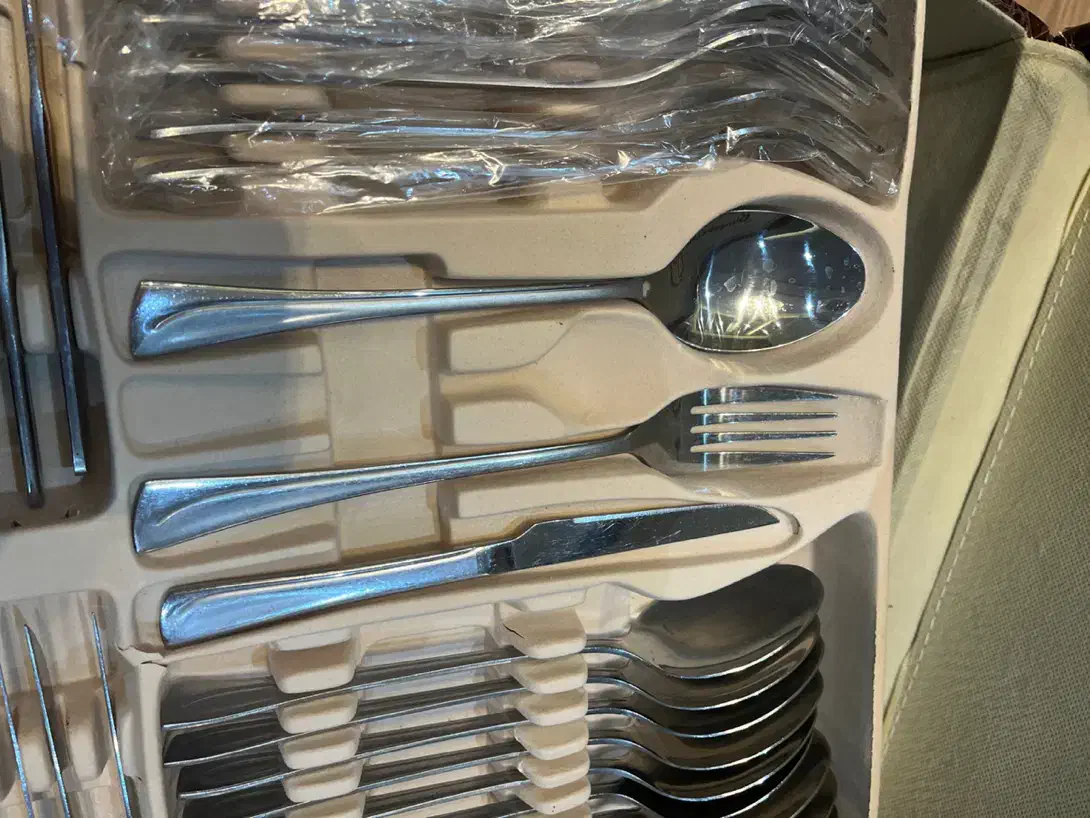 ست قاشق و چنگال ۱۱۴ پارچه|ظروف سرو و پذیرایی|رشت, معلم|دیوار