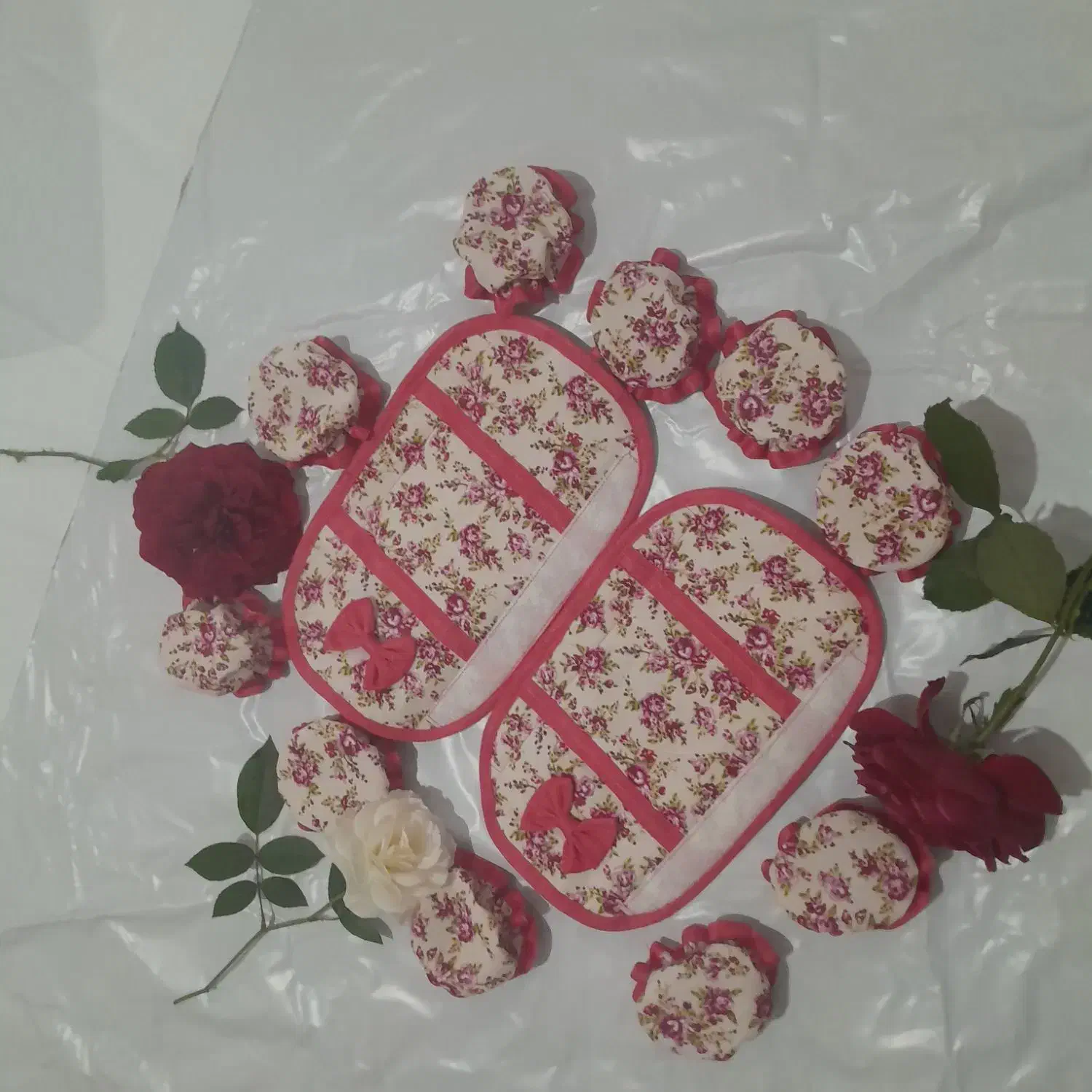 کاور پیچک هر عدد۸۰۰۰ و کاور دستگیره گاز و یخجال|سفره، حوله، دستمال آشپزخانه|کوچصفهان, |دیوار