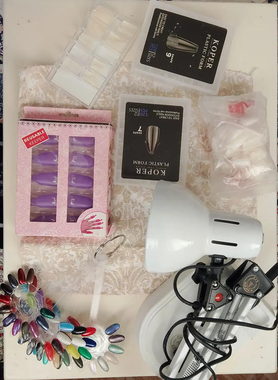 وسایل کامل ناخن کاری درجه یک واصل درحدخیلی نو|آرایشگاه و سالنهای زیبایی|شاهرود, |دیوار