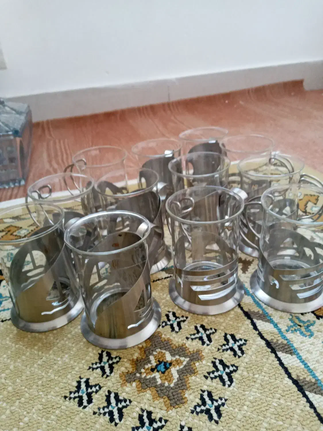 استکان دسته دار استیل|ظروف سرو و پذیرایی|لاهیجان, بازکیاگوراب|دیوار