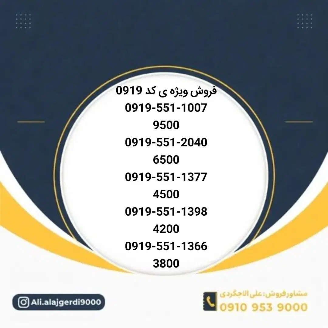 0919-551-1007|سیم‌کارت|نیشابور, شهید جعفری|دیوار