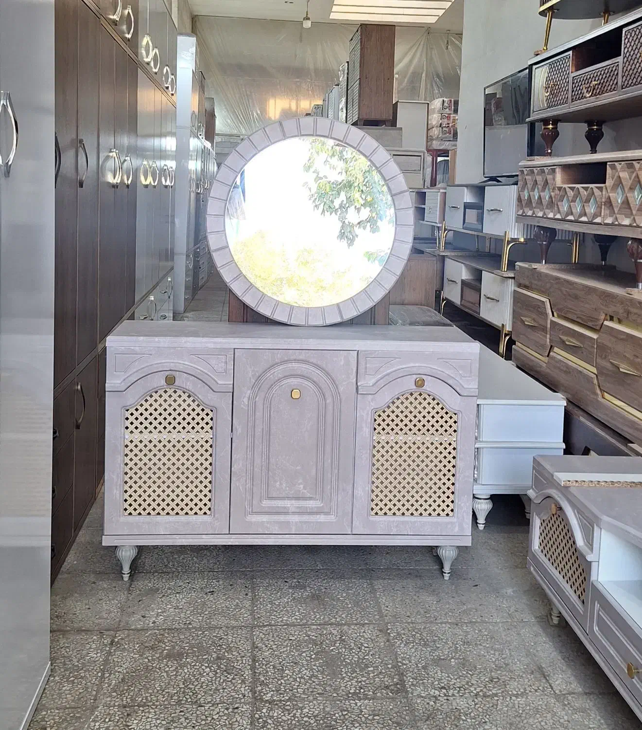 کنسول حصیری / میز تلویزیون حصیری / جاکفشی حصیری|میز تلویزیون|خمینی‌شهر, |دیوار