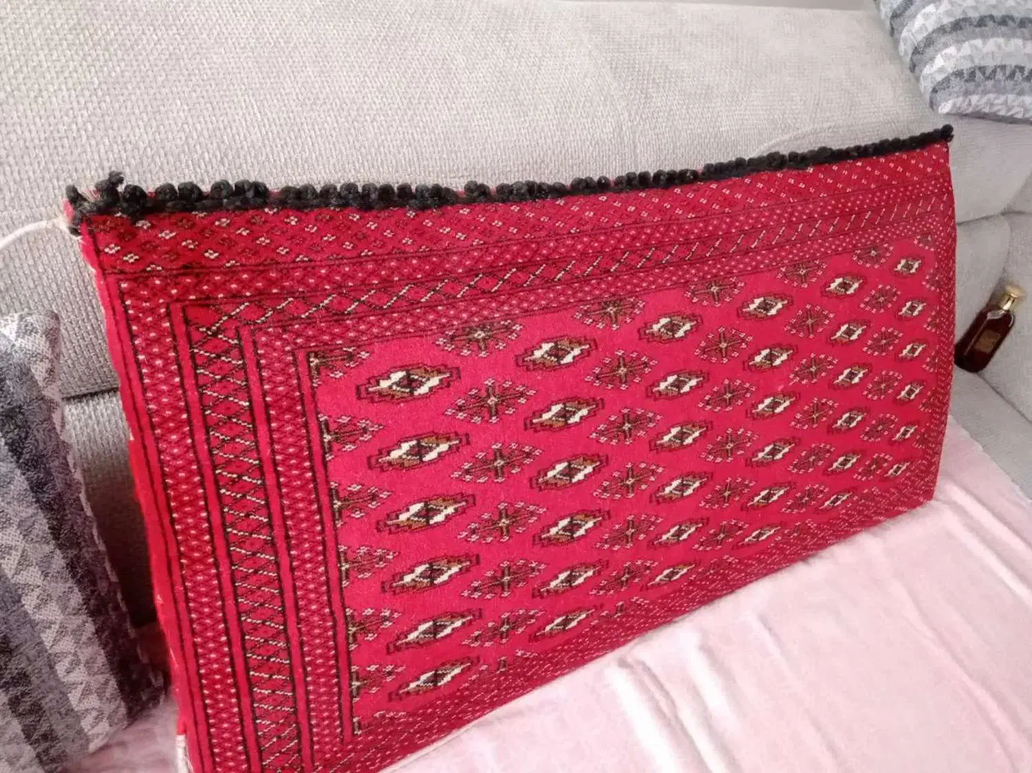 پشتی ترکمن دستباف|پشتی|ملایر, |دیوار