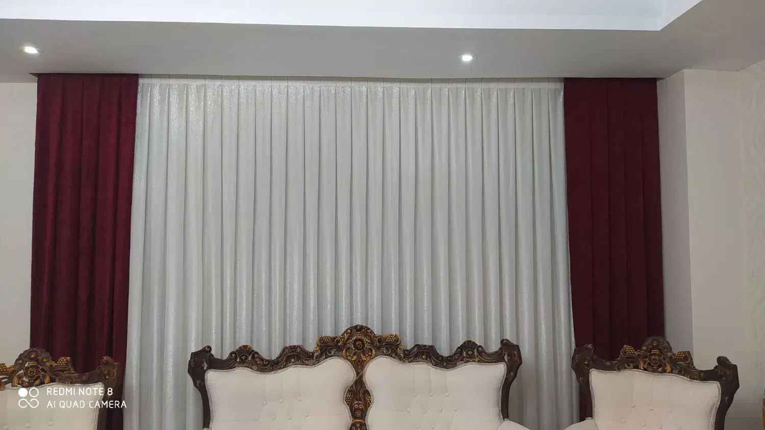 پرده حریر کتان ووالان|پرده، رانر، رومیزی|فردیس, فردیس|دیوار