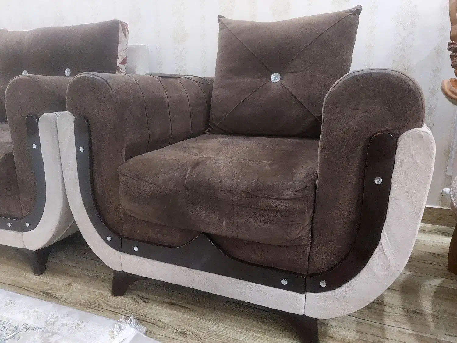 مبل خانگی ۸ نفره بدون عیب|مبلمان خانگی و میز عسلی|سقز, |دیوار