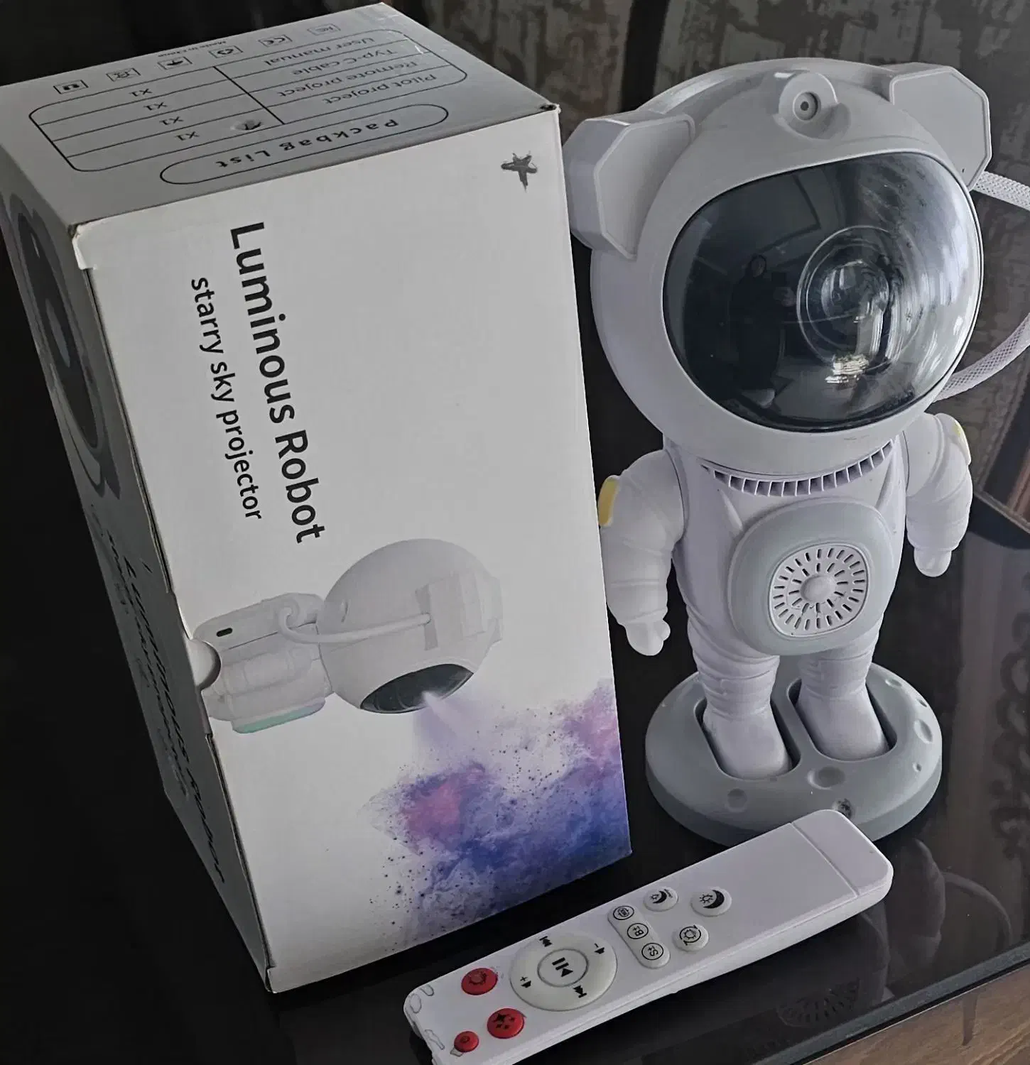 چراغ خواب یا آباژور کهکشانی مدل فضانورد اسپیکر دار|چراغ خواب و آباژور|کرمانشاه, |دیوار