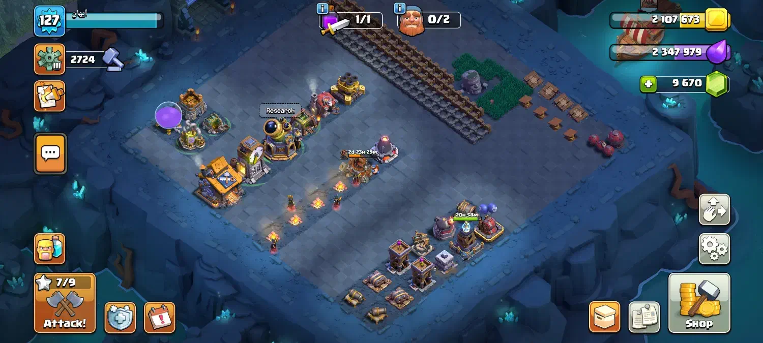 اکانت کلش|کنسول، بازی ویدئویی و آنلاین|مشهد, طبرسی شمالی|دیوار