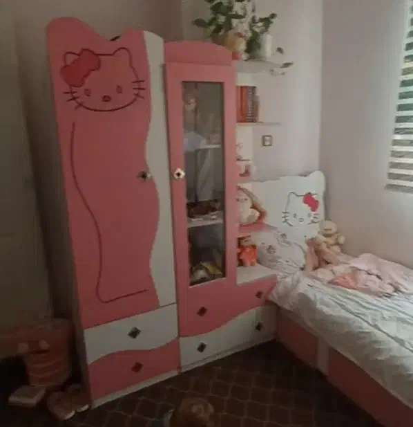 کمد کودک وتخت|تخت و سرویس خواب|الوند, |دیوار