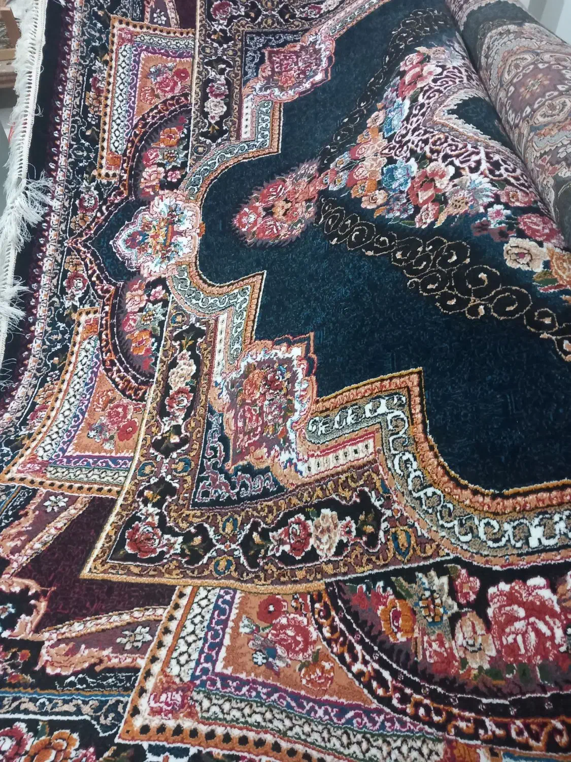 دوتخته فرش ۱۲متری بدون زدگی و پارگی|فرش|ماسال, |دیوار