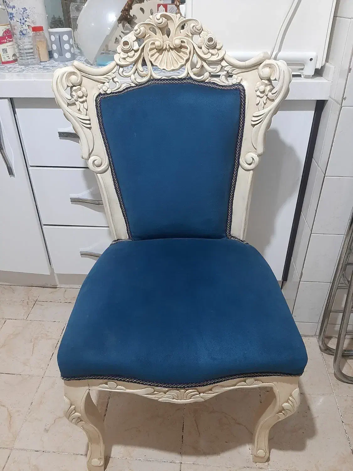 صندلی ناهار خوری استیل ۴ نفره تمام چوب راش|میز و صندلی غذاخوری|تهران, شهرک چیتگر|دیوار