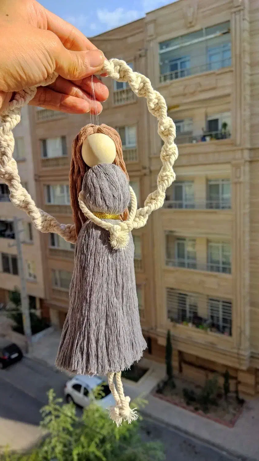 عروسک مکرومه|صنایع دستی و سایر لوازم تزئینی|مشکیندشت, |دیوار