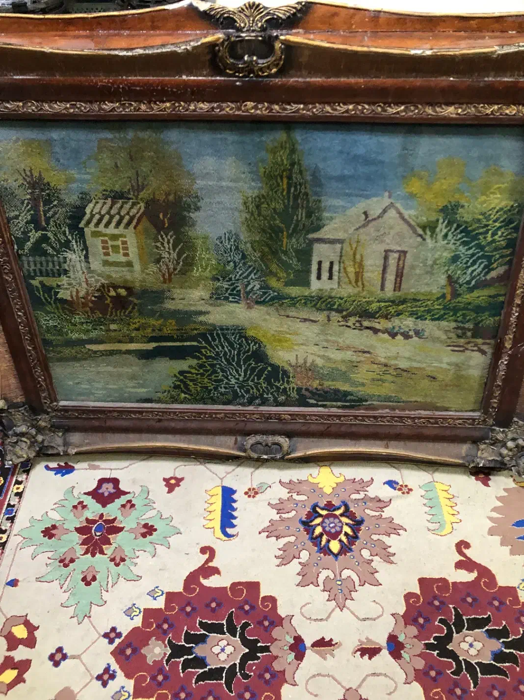 تابلو منظره دستبافت|تابلو فرش|تهران, خانی آباد نو شمالی|دیوار