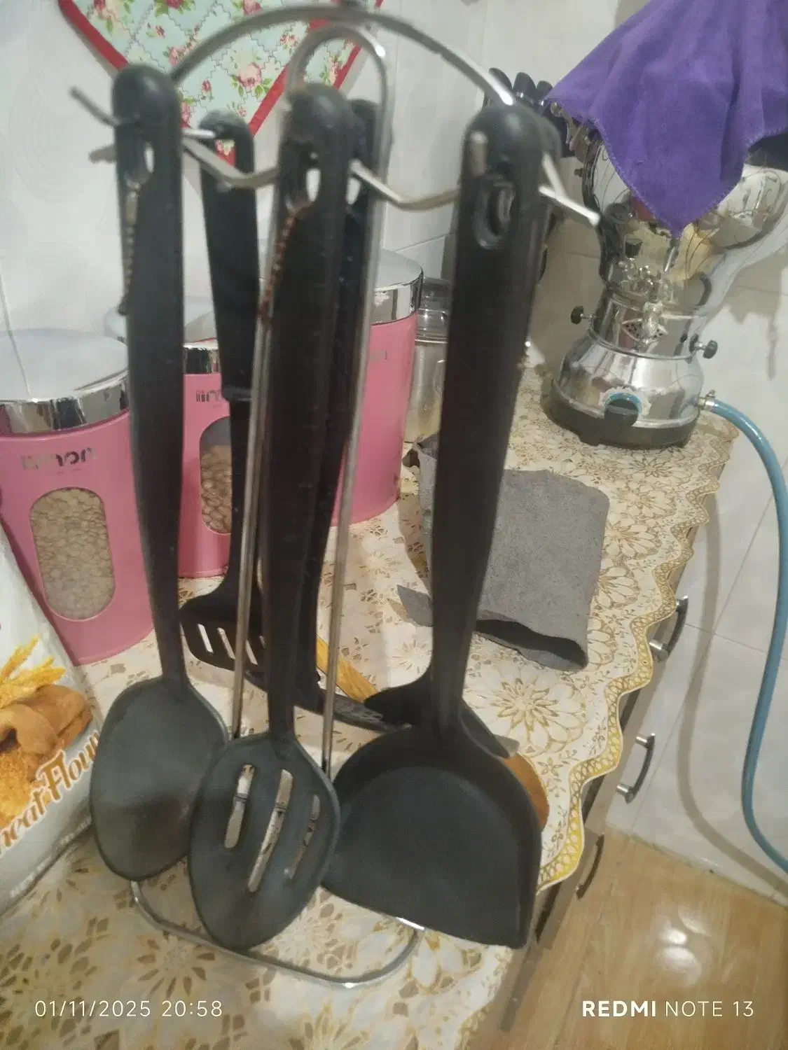 ست کفگیر و ملاقه پلاستیکی|ظروف پخت‌وپز|مرند, |دیوار