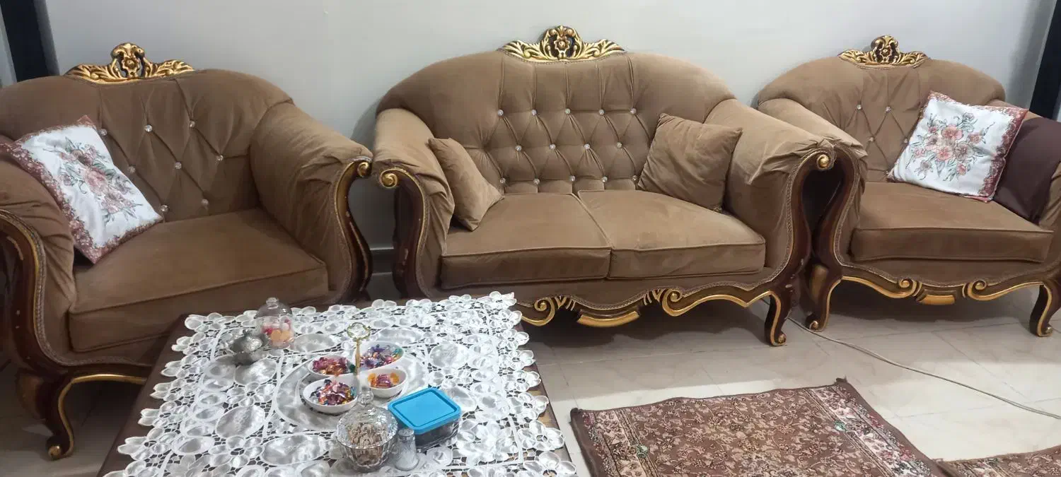 مبلمان ۷ نفره|مبلمان خانگی و میز عسلی|تهران, یافت آباد جنوبی|دیوار