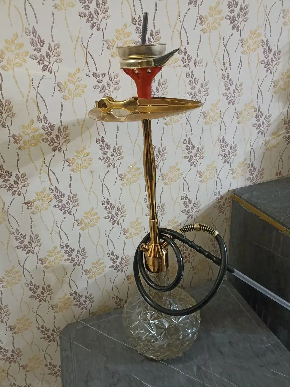 قلیان کرنو طلایی|زیورآلات و اکسسوری|کرمانشاه, |دیوار