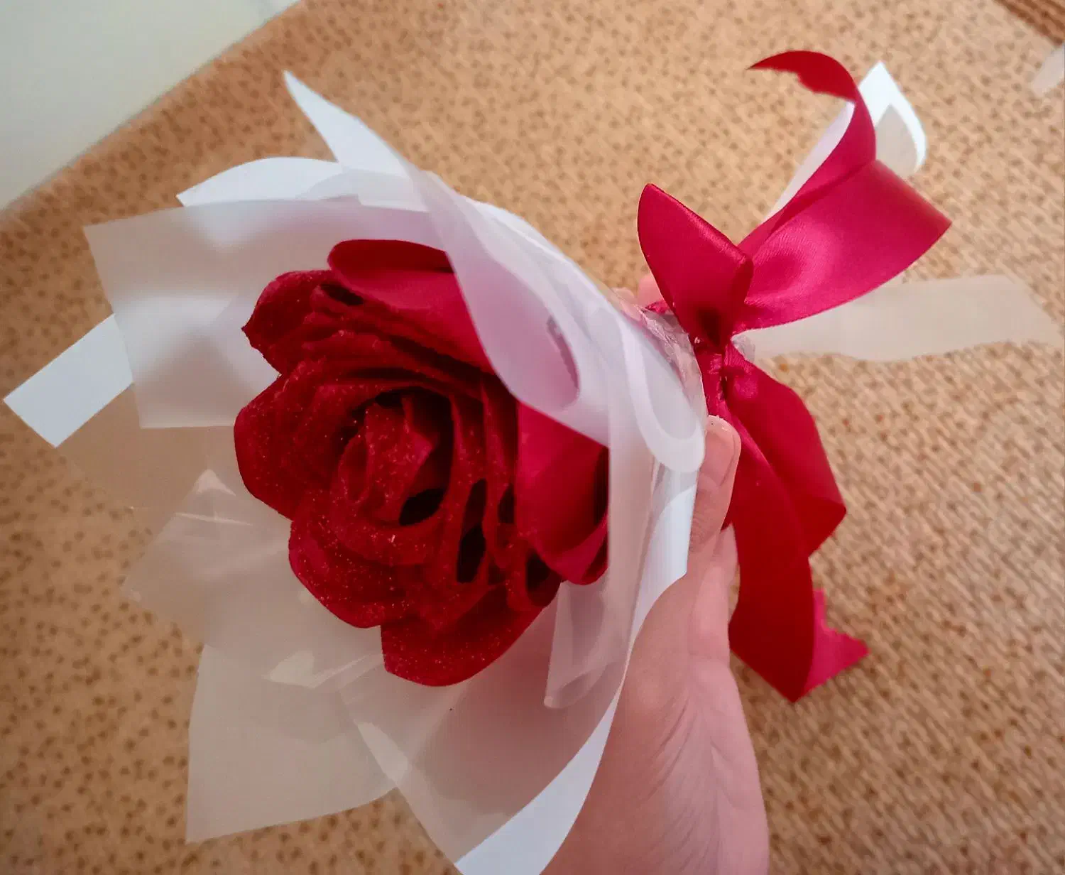 دسته گل ربانی شاین دار|گل مصنوعی|بروجرد, |دیوار