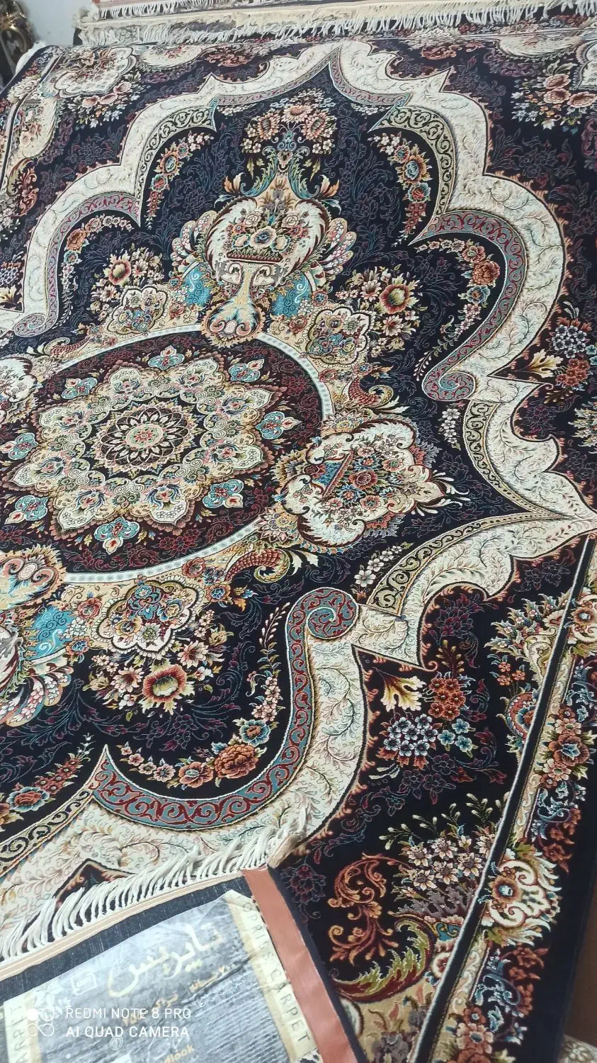 فرش تاپریس جفت ۹ متری سرمه ای|فرش|تبریز, |دیوار