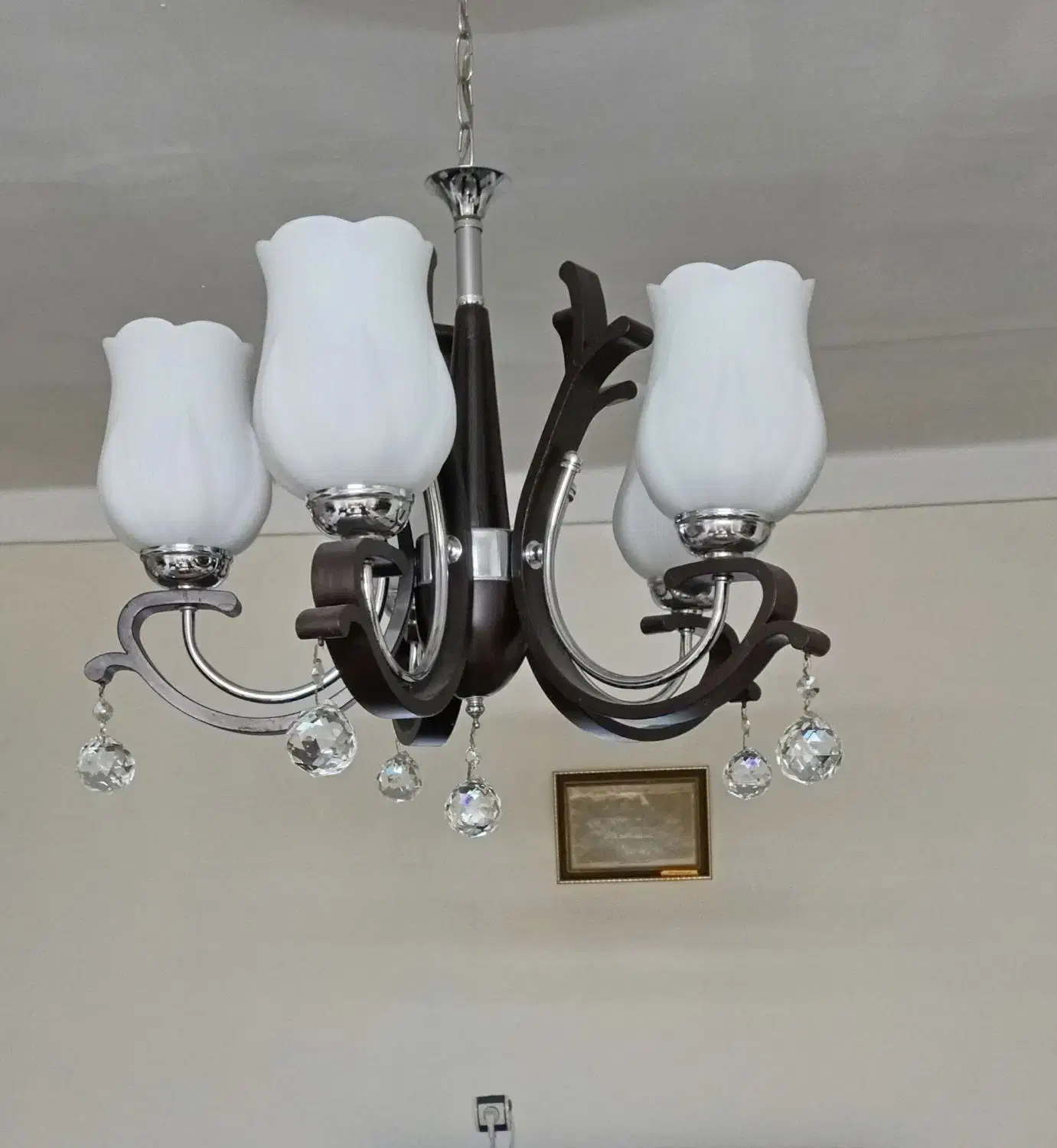 یک جفت لوستر درحد نو|لوستر و چراغ آویز|تهران, خزانه|دیوار