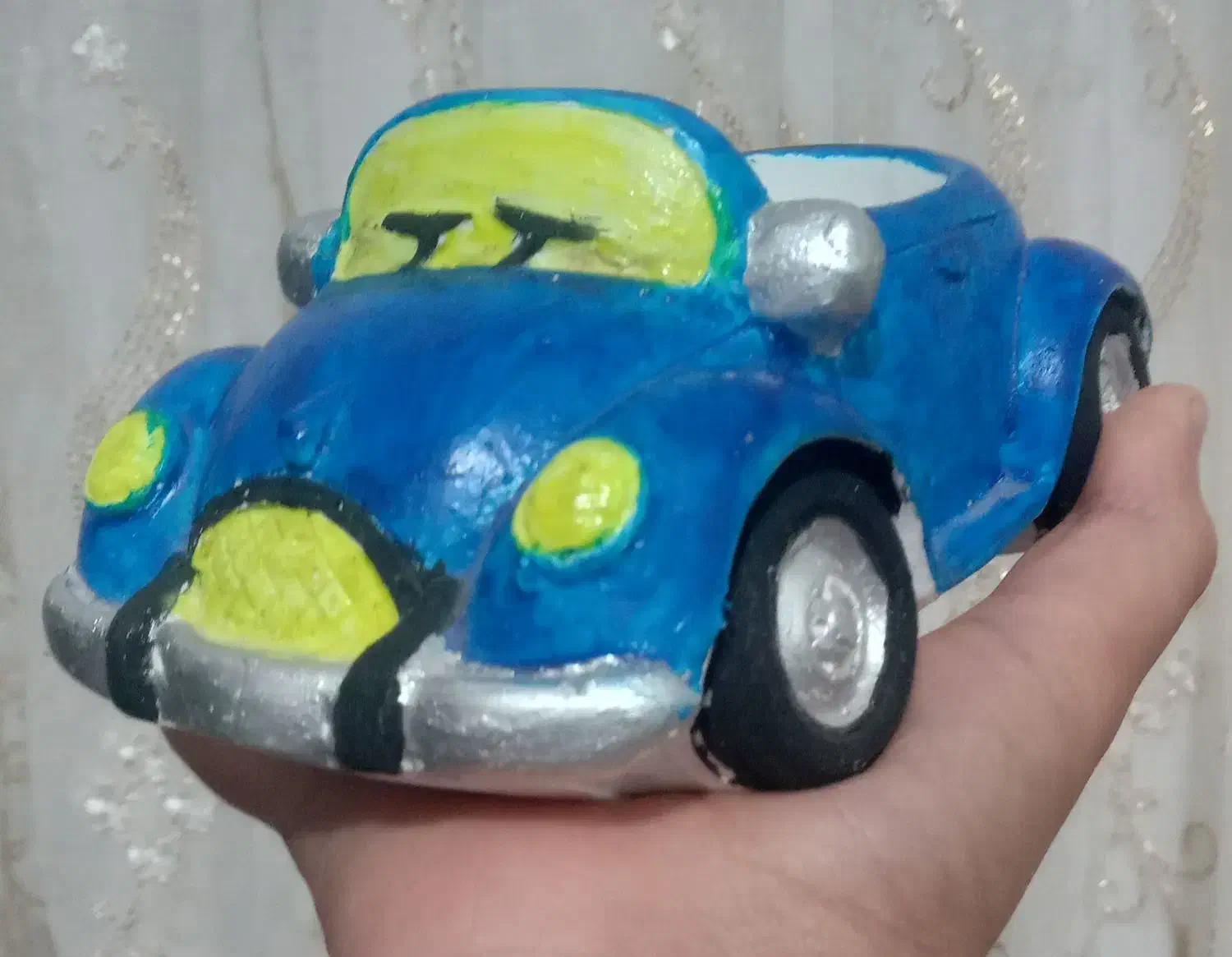 گلدان طرح ماشین|صنایع دستی و سایر لوازم تزئینی|آران و بیدگل, |دیوار