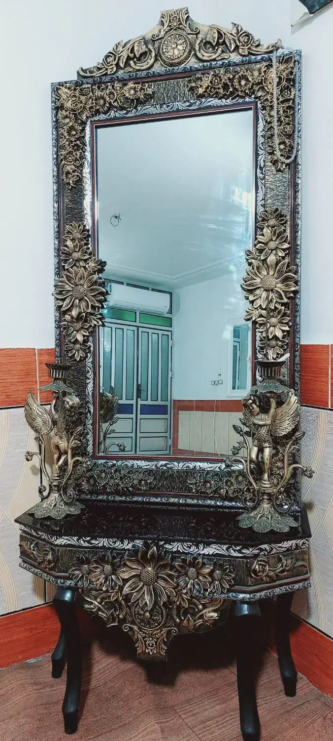 آینه و شمعدان|صنایع دستی و سایر لوازم تزئینی|مینودشت, |دیوار