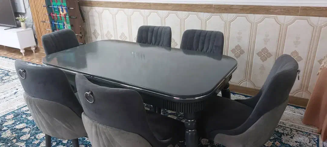 میز غذا خوری ۶نفره|میز و صندلی غذاخوری|اهواز, کمپلو جنوبی|دیوار