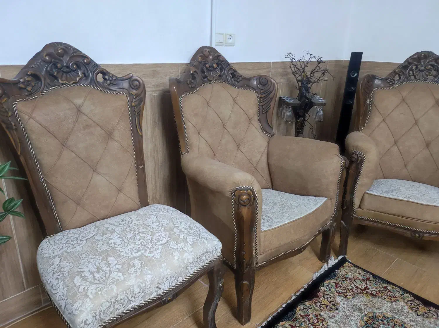 مبل چوبی|مبلمان خانگی و میز عسلی|اصفهان, شاهزاده ابراهیم|دیوار