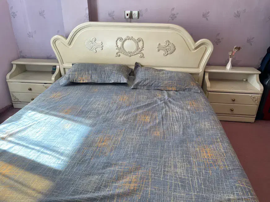 سرویس خواب دو نفره همراه با تشک|تخت و سرویس خواب|گرگان, |دیوار