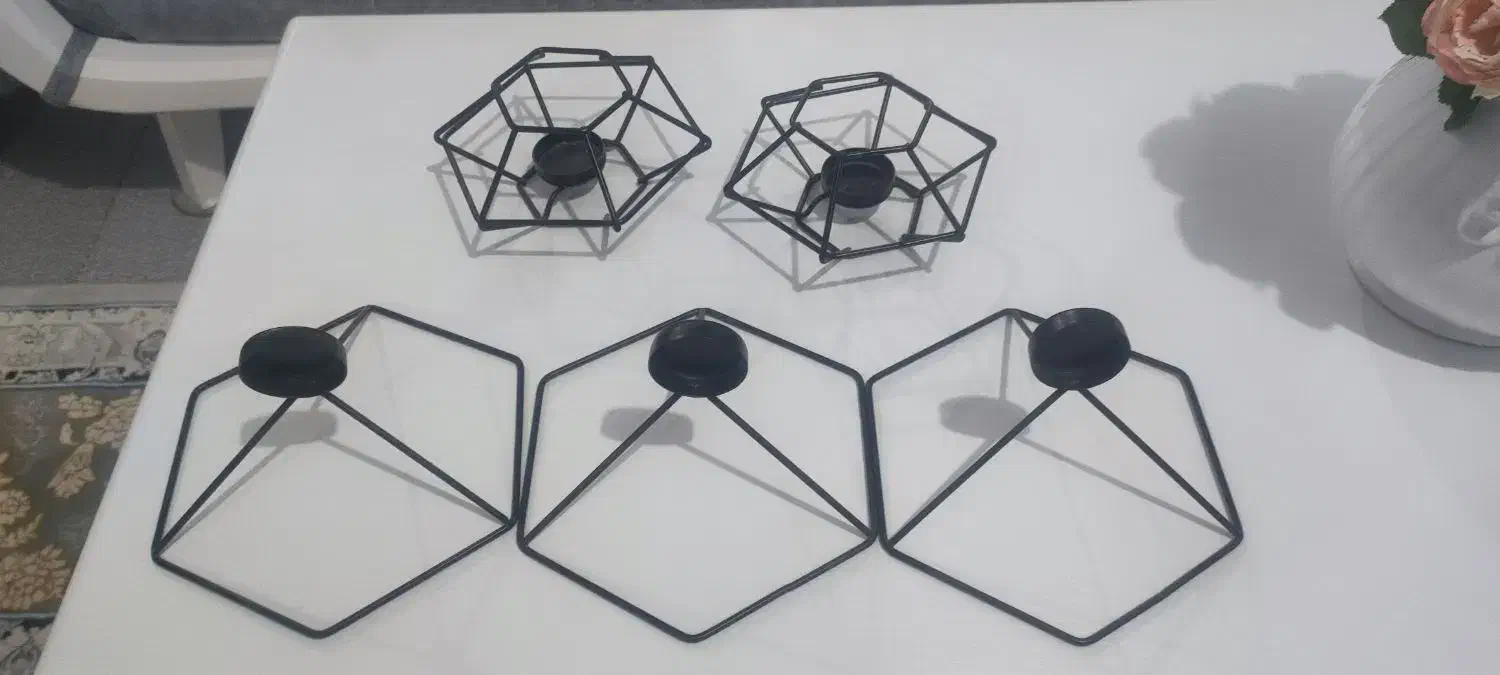 جا شمعی دوعدد رومیزی وسه عدد دیواری|صنایع دستی و سایر لوازم تزئینی|مریوان, |دیوار