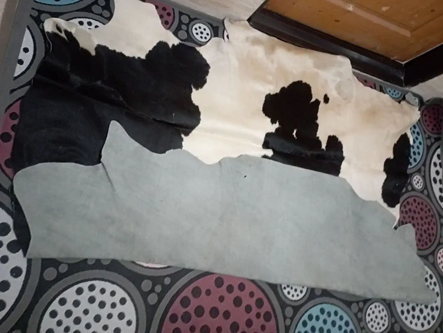 پوست گاو طبیعی|فرش|نسیمشهر, |دیوار