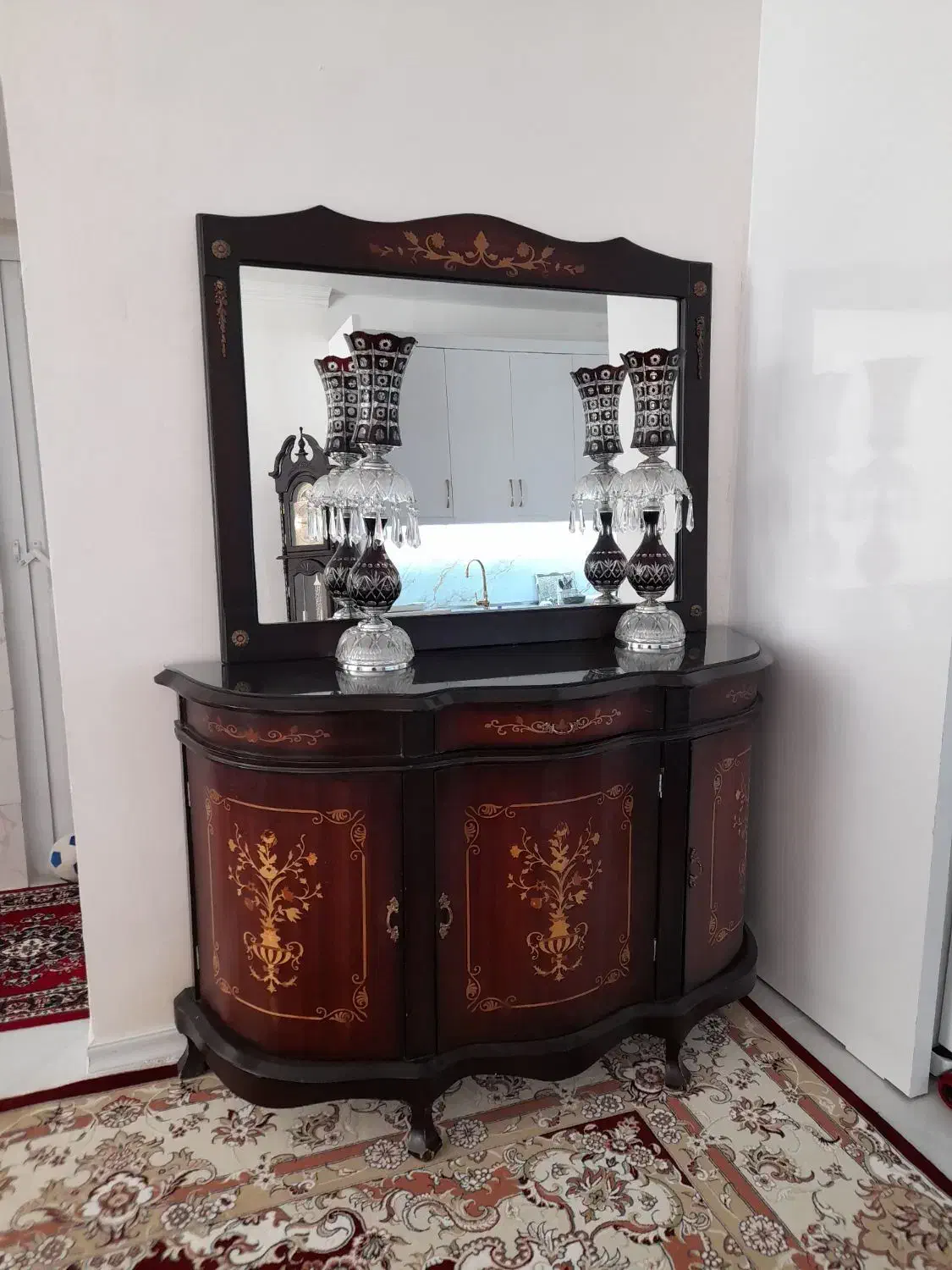 کنسول معرق کاری|بوفه، ویترین، کنسول|شاندیز, |دیوار