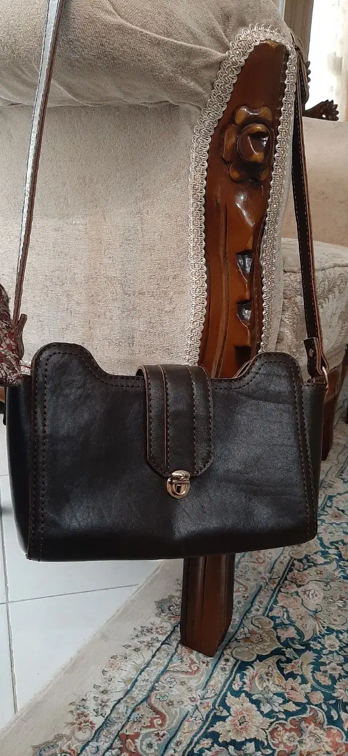 کیف چرم طبیعی گاوی دست دوز|کیف، کفش، کمربند|کرج, گلشهر|دیوار